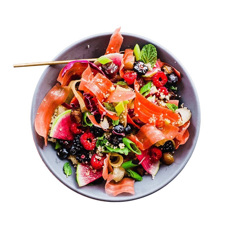 carrot salad in a bowl