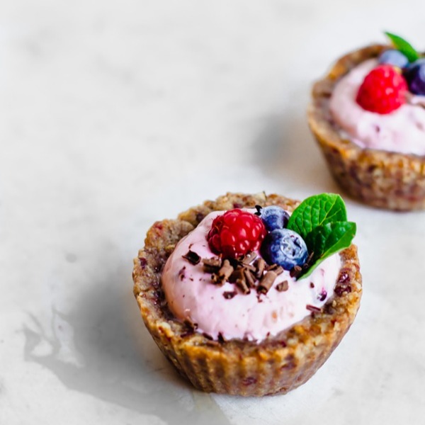 Blackberry-Blueberry and Coconut Cream Mini Tarts