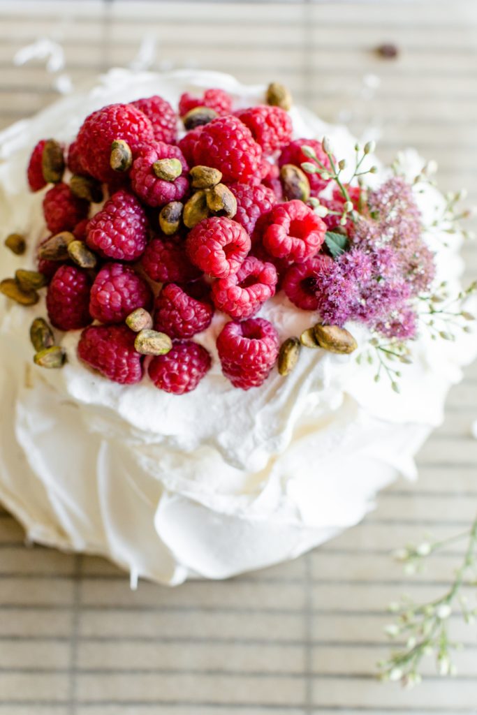Pistachio Pavlova with Berries & Whipped Cream - California Giant Berry Farms