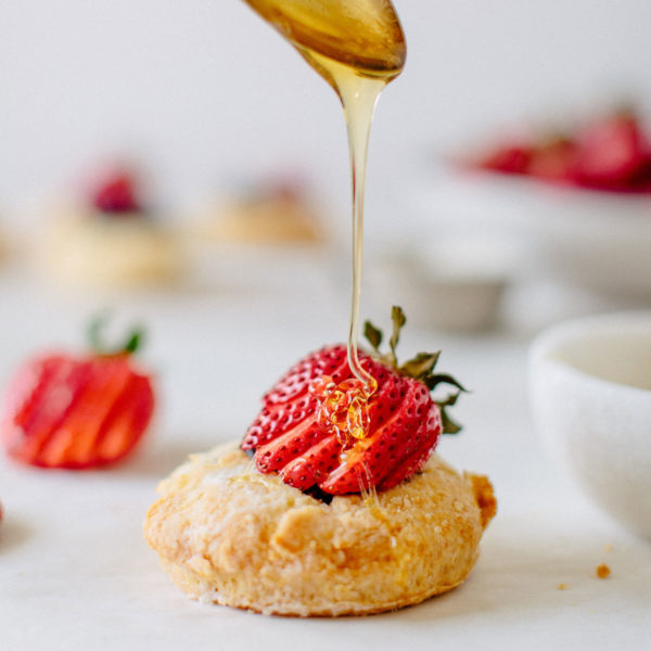 Biscuits and Berries with Honey Butter