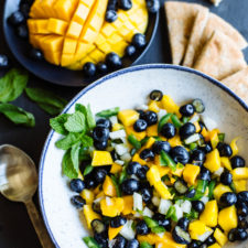 Blueberry Jicama Mango Salsa