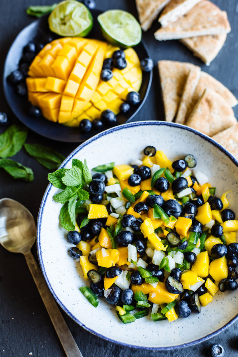 Blueberry Jicama Mango Salsa