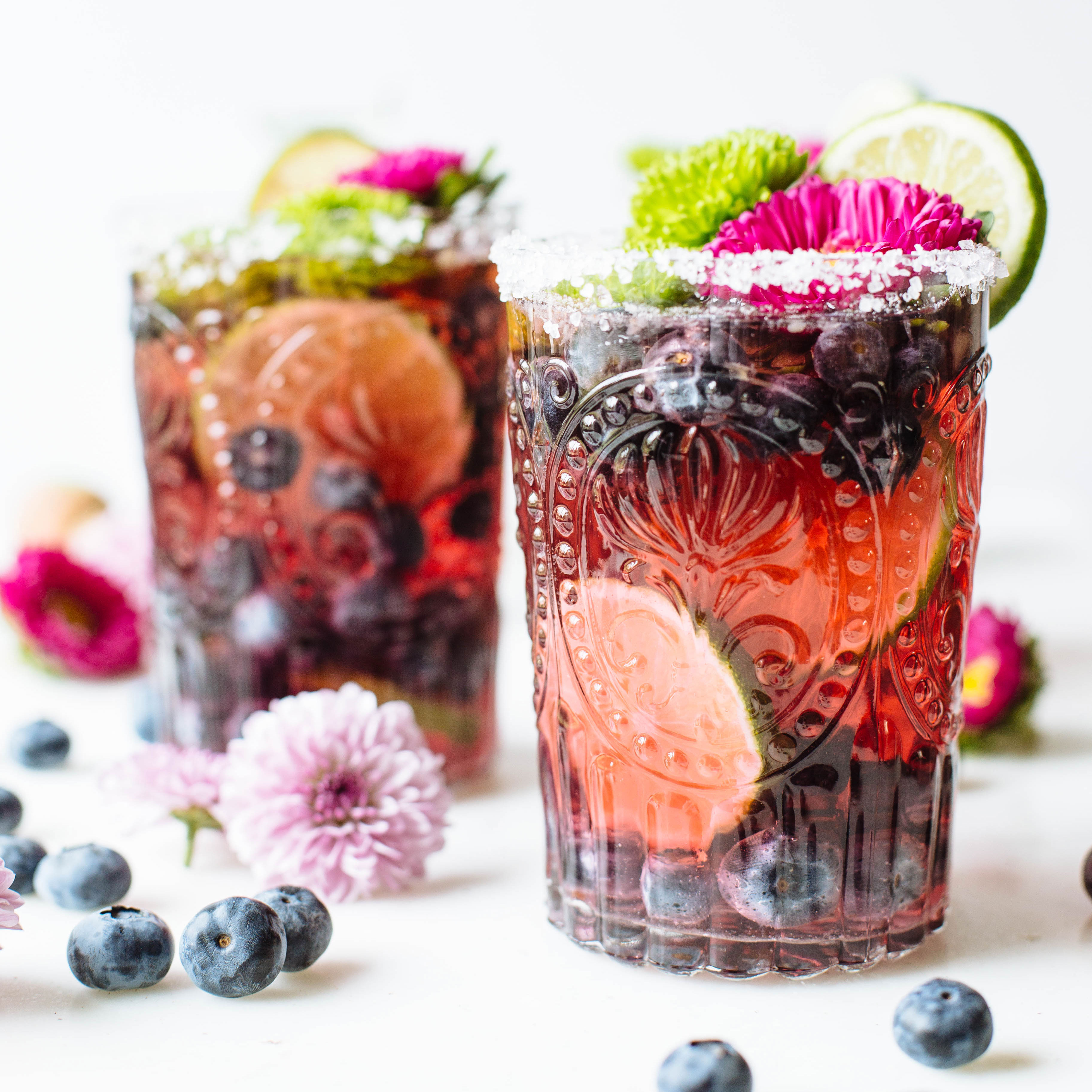 Blueberry Rose & Tequila Punch - California Giant Berry Farms