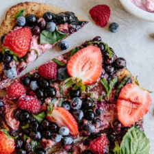 California Fresh Berry Goat Cheese Flatbread