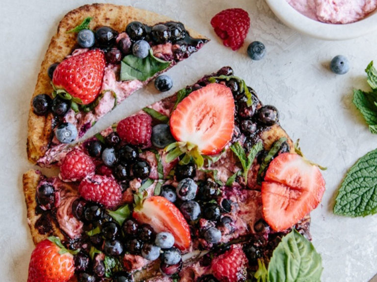 California Fresh Berry Goat Cheese Flatbread