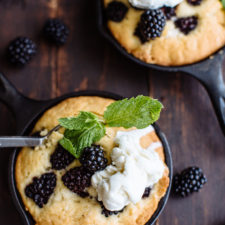 Cast Iron Skillet Blackberry Pound Cake
