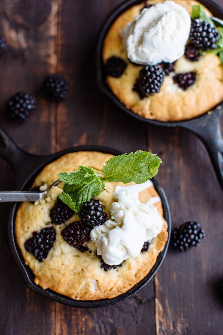 Cast Iron Skillet Blackberry Pound Cake