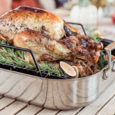 Roast Turkey with Blueberry Balsamic Glaze