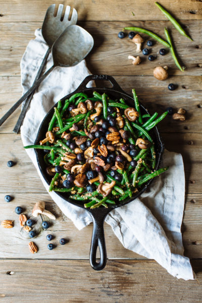 Shiitake & Blueberry Green Beans