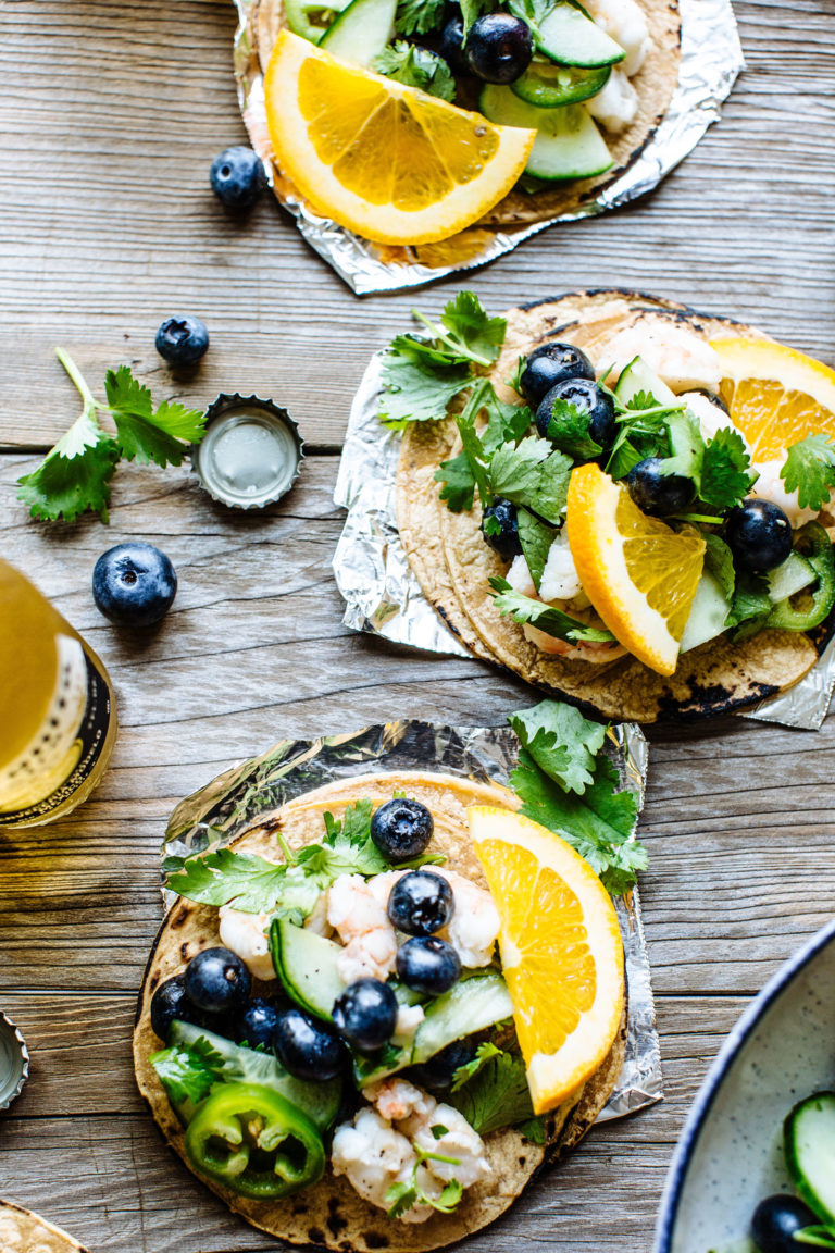 Shrimp & Blueberry Ceviche