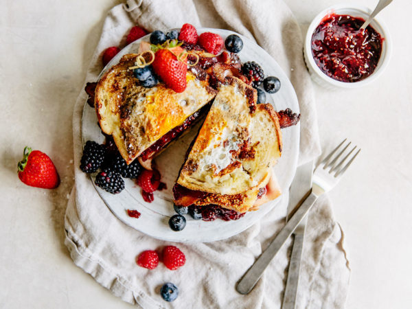 Very Berry French Egg in a Hole