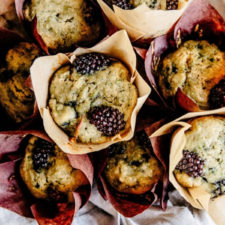 Zucchini & Blackberry Muffins