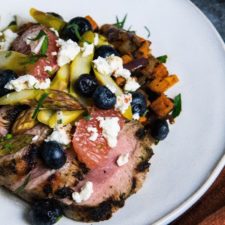 Truffled Blueberry Marinated Pork Tenderloin