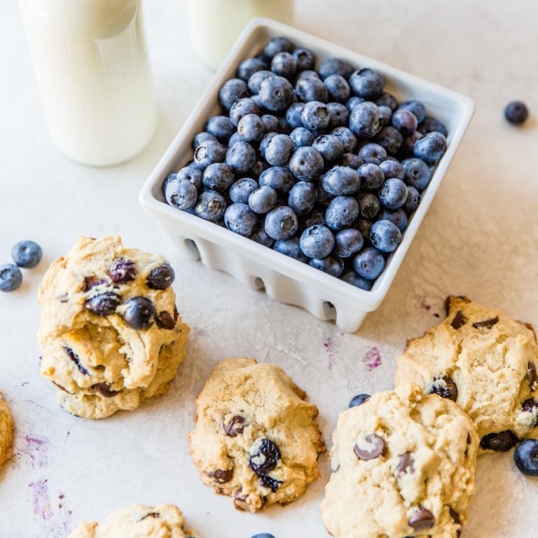 Gluten-Free Blueberry Chocolate Chip Cookies