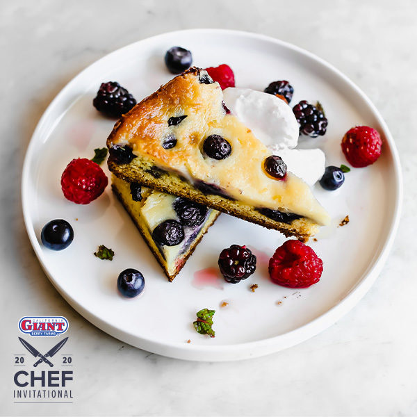 Butter Cake with Lemon Ricotta and California Giant Mixed Berries