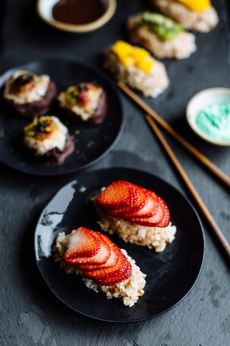 Strawberry & Coconut Sushi