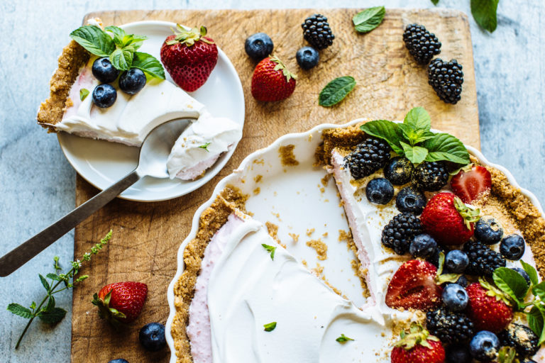 Berry Greek Yogurt Tart