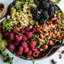 Chipotle Grilled Corn, Almond & Berry Salad