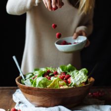 Pomegranate and Raspberry Salad