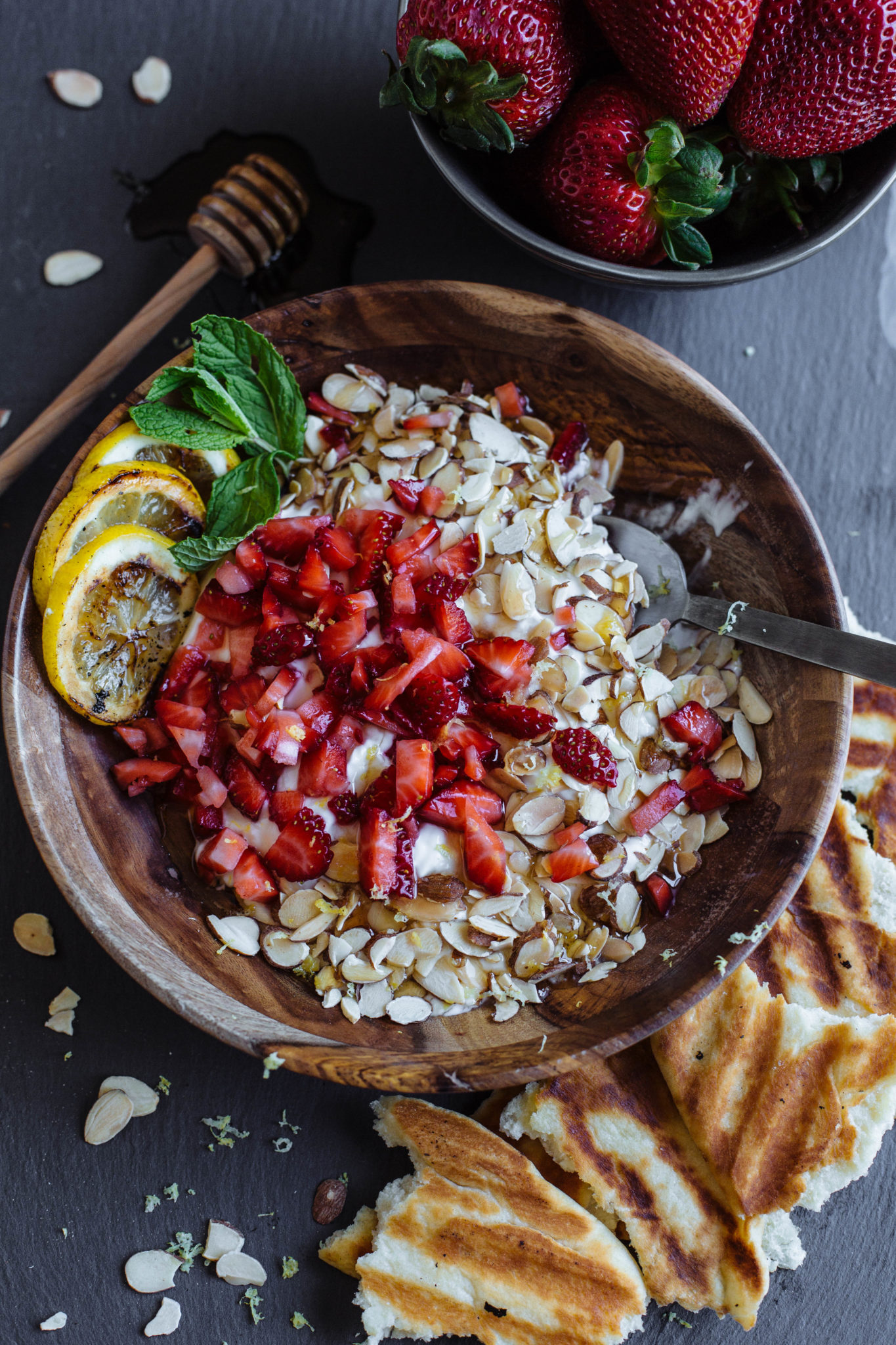 Strawberry Coconut Lemon Yogurt + Toasted Almonds California Giant