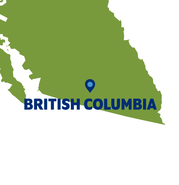 Map of British Columbia