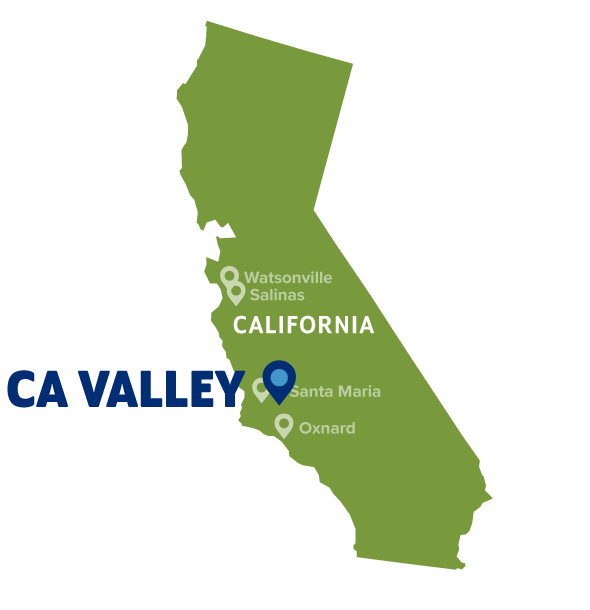 Map of CA Valley