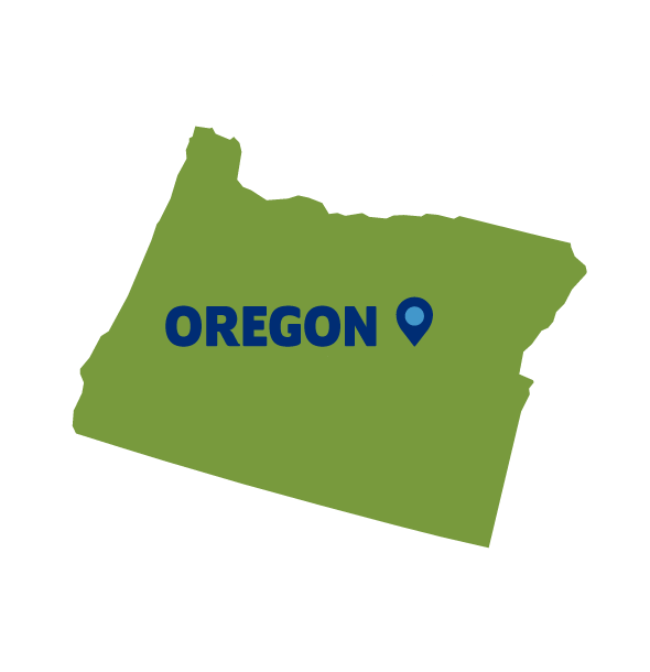 Map of Oregon