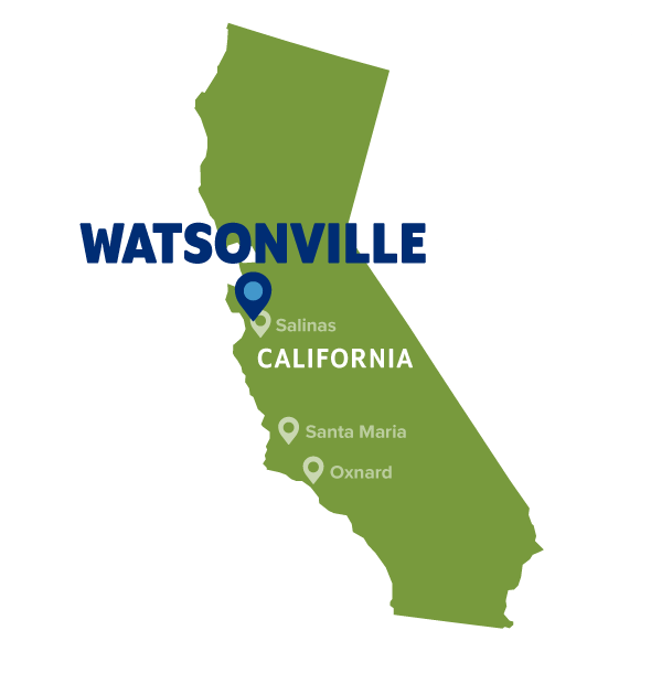 Map of Watsonville