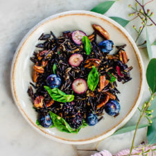 Festive Wild Rice and Candied Pecans