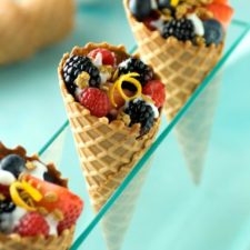 Berry Yogurt Cones