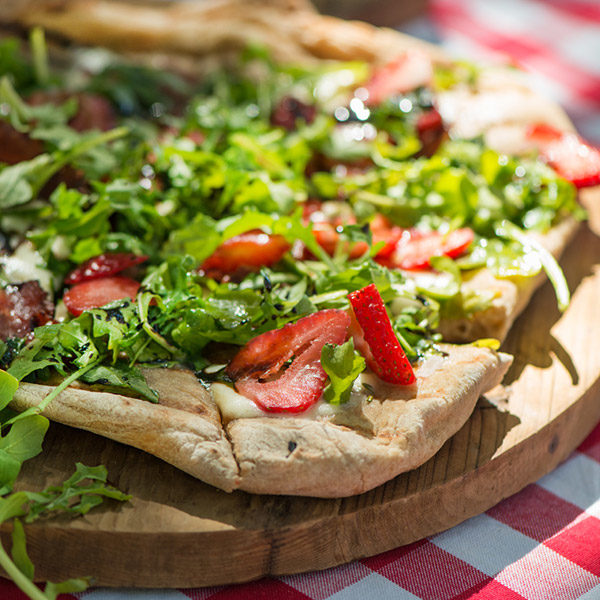 Strawberry BBQ Pizza