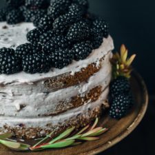 Blackberry Pumpkin Spice Cake