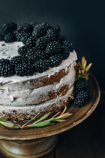 Blackberry Pumpkin Spice Cake