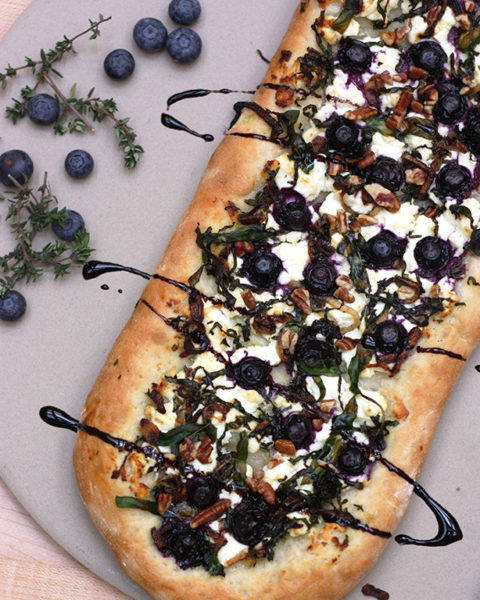 blueberry goat cheese pizza