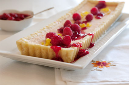 raspberry lemon tart feature