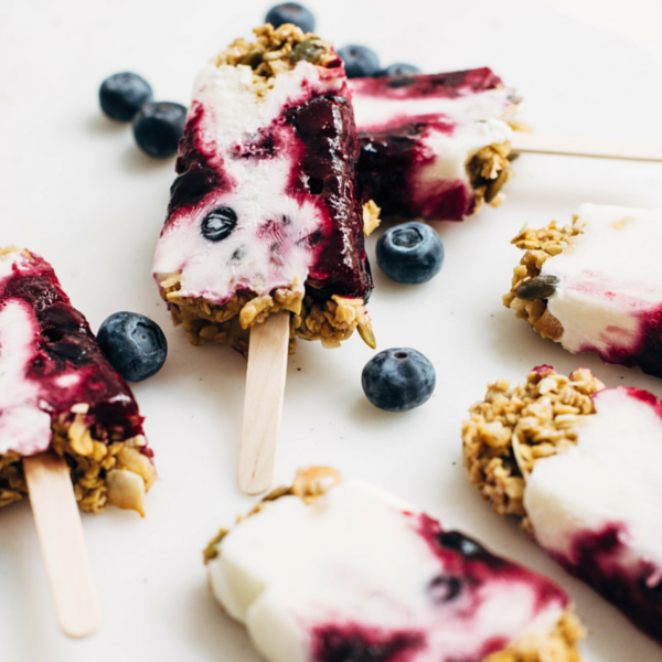 Berry Breakfast Popsicles