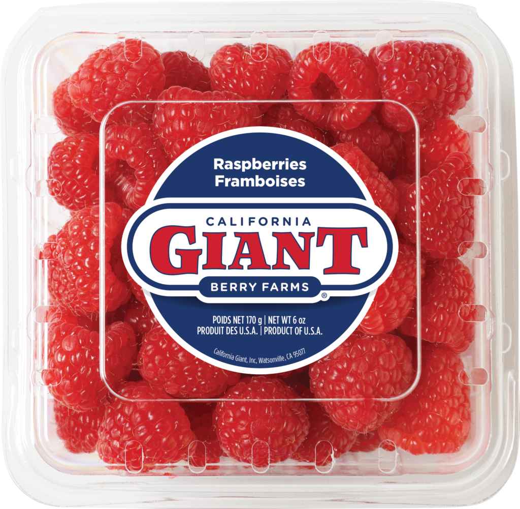California Giant 6 oz. Conventional Raspberries Clamshell
