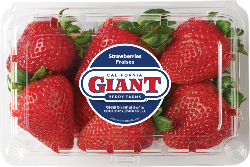 California Giant 1 lb. Conventional Strawberries Clamshell