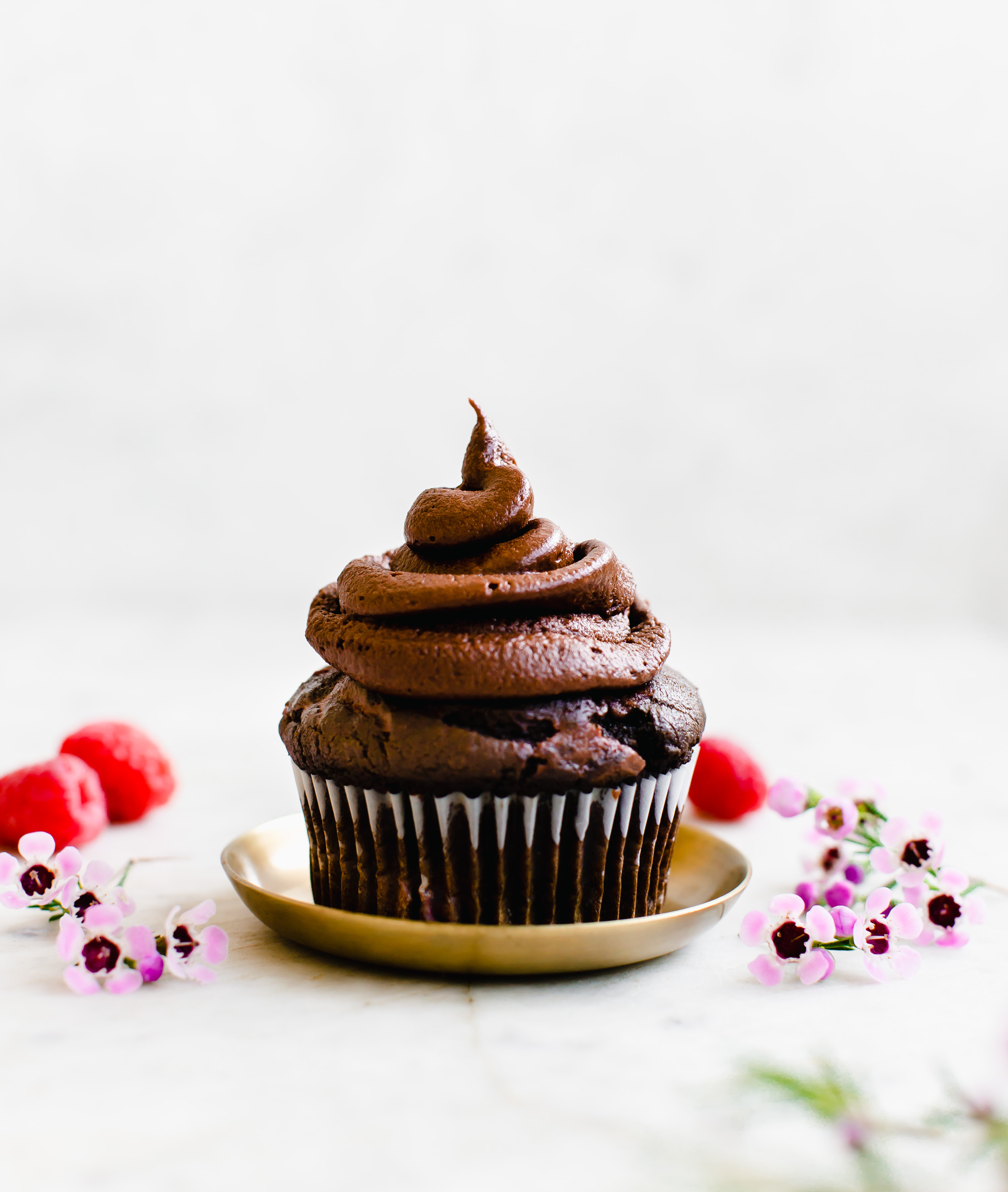 Double Chocolate Raspberry Cupcakes - California Giant Berry Farms