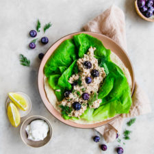 Blueberry Tuna Salad Wraps