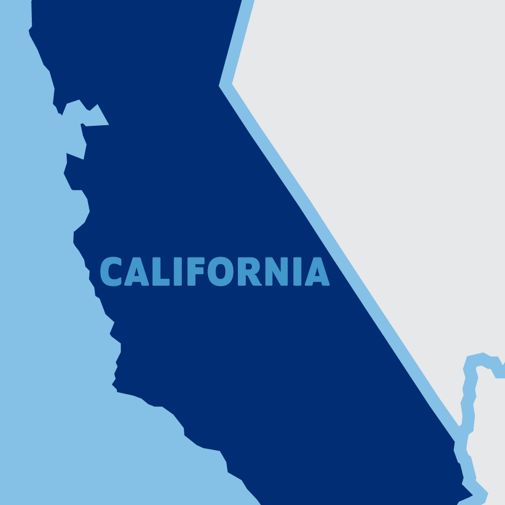 map of California locations