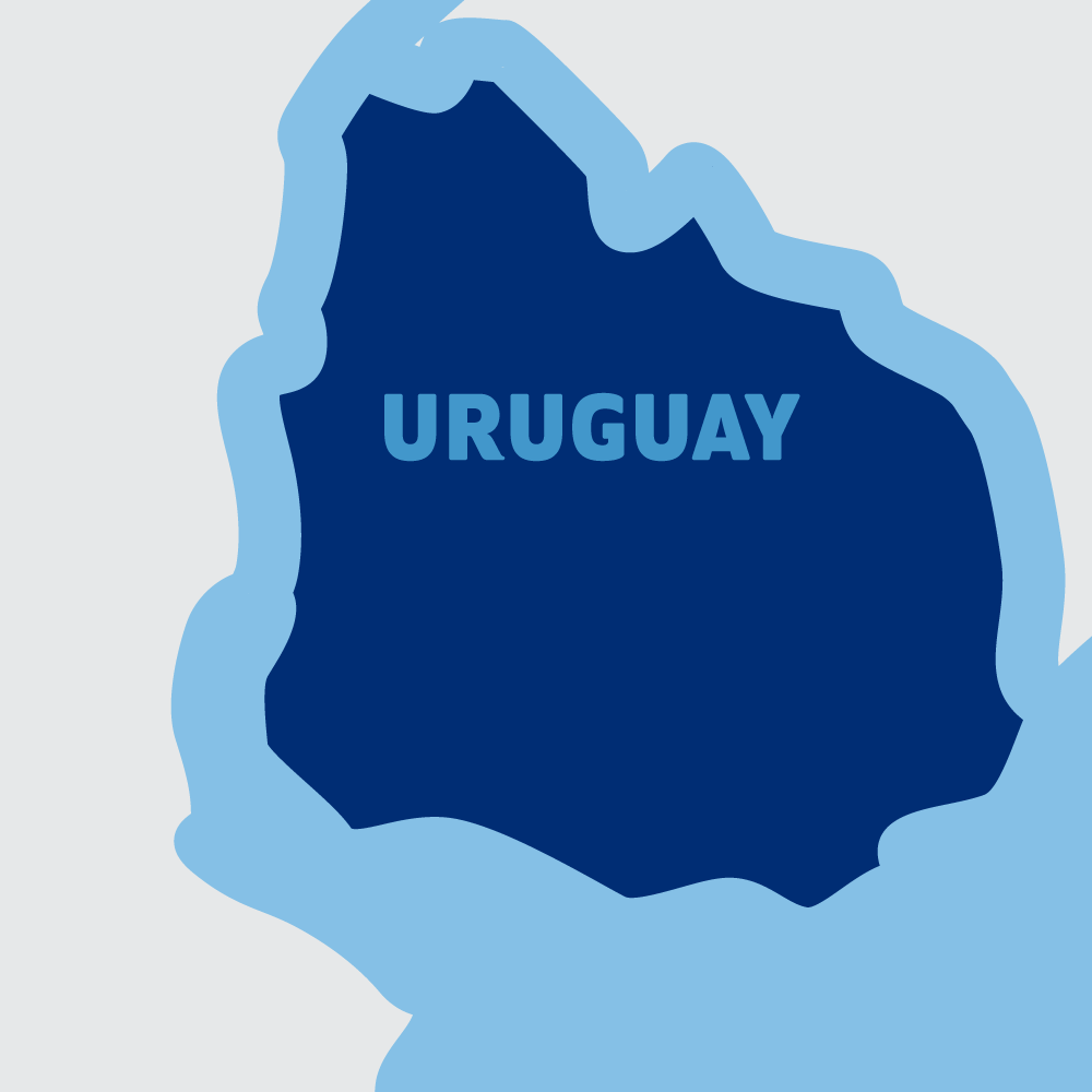 map of uruguay