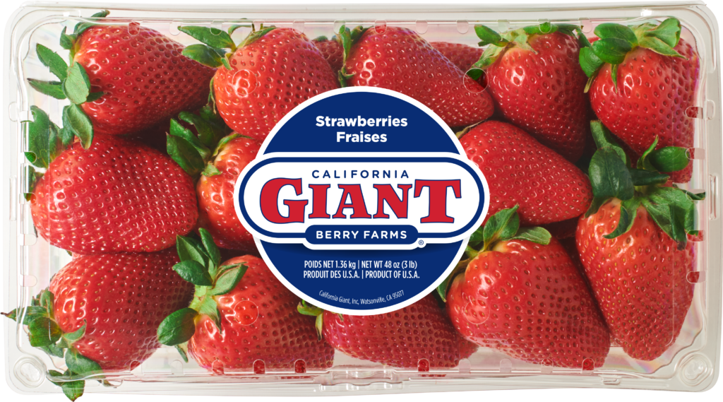 California Giant 3 lb. Conventional Strawberries Clamshell