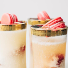 Strawberry Macaron Cocktail
