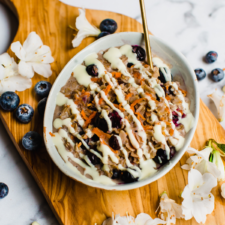 Blueberry Carrot Cake Oatmeal