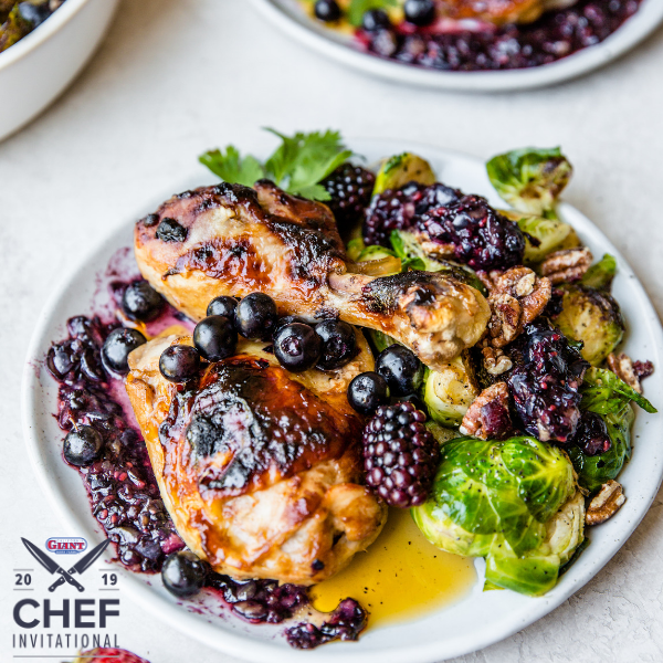 BLUEBERRY SWEET TEA QUAIL IN RASPBERRY BARBECUE SAUCE