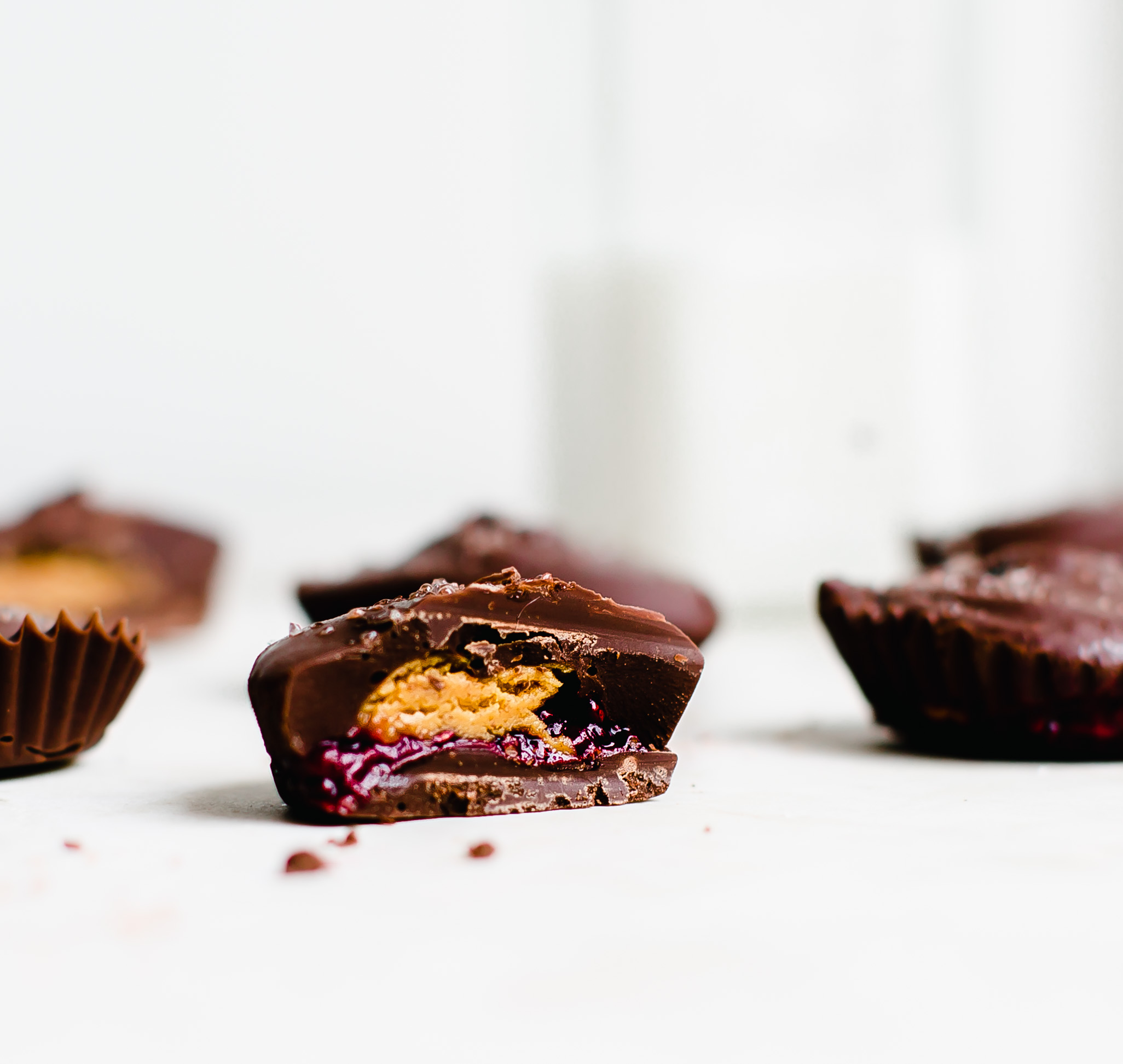 Halloween Chocolate Pumpkin and Blackberry Butter Cups - California Giant Berry Farms