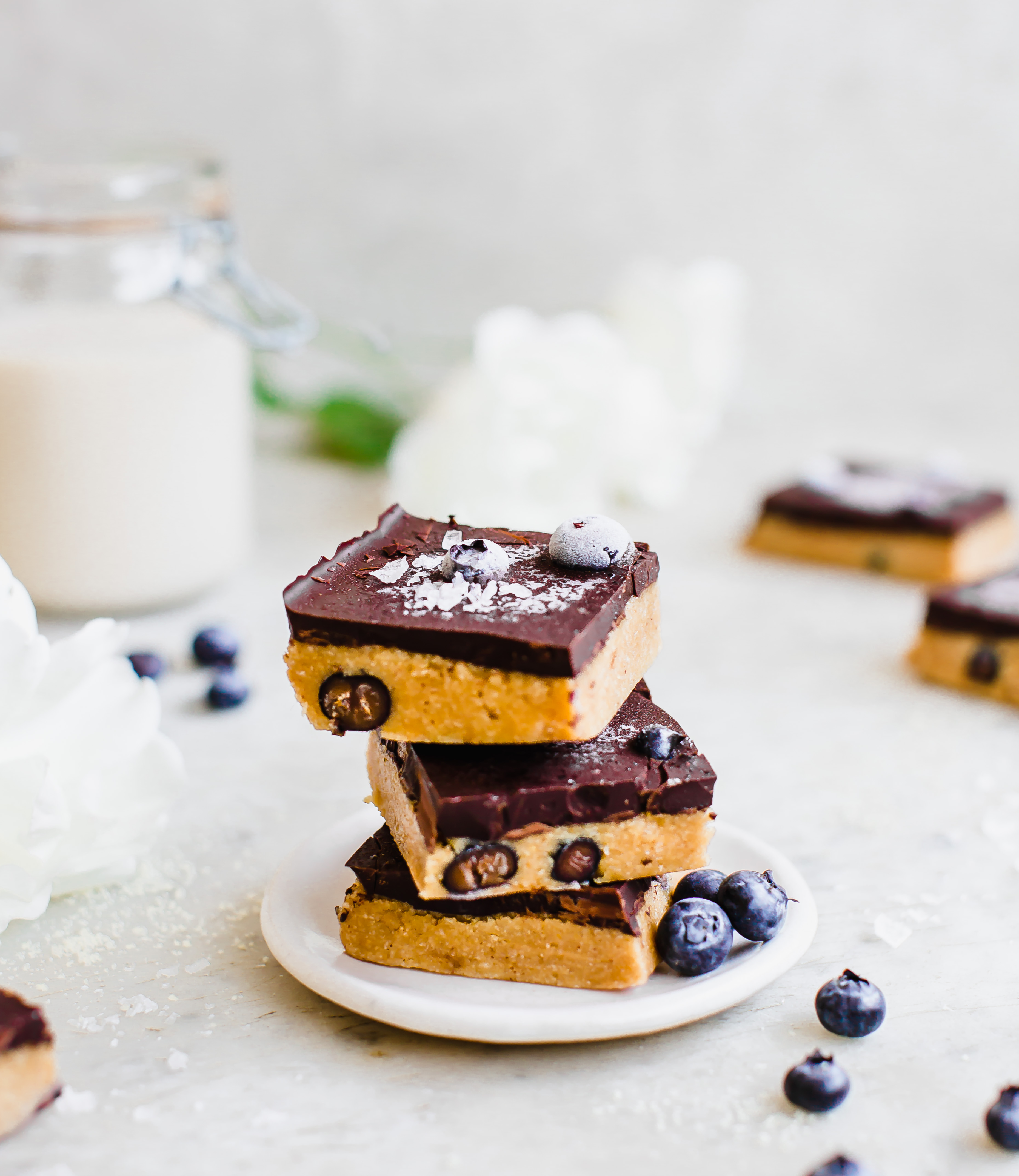 Chocolate Blueberry Peanut Butter Bars - California Giant Berry Farms