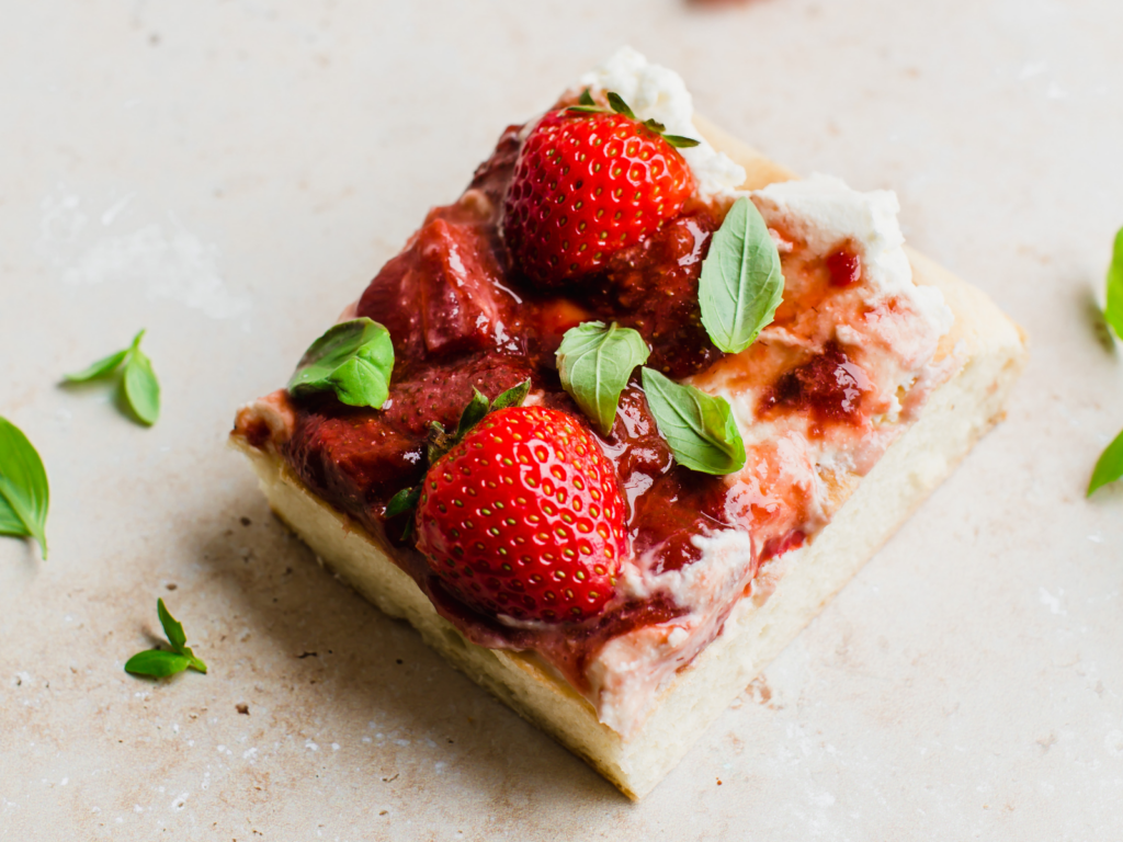 Strawberry and Ricotta Focaccia - California Giant Berry Farms