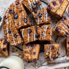 Cinnamon Swirl Blueberry Coffee Cake